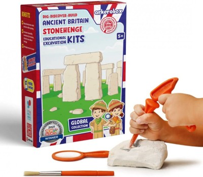 Arkerobox - set arheologic educational si puzzle 3d, marea britanie antica, stonehenge foto