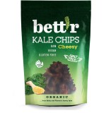 Chips Kale Bettr, Aroma Br&acirc;nză Raw Eco, 30g, Vegan, Bio, Snack Sănătos