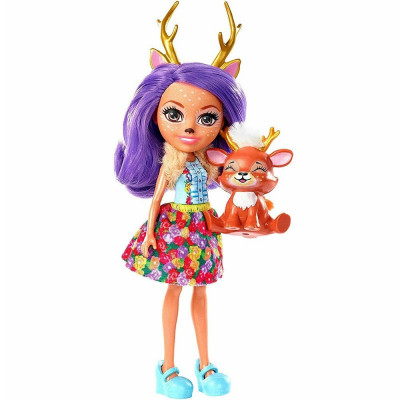 Papusa Enchantimals by Mattel Danessa Deer cu figurina ren foto