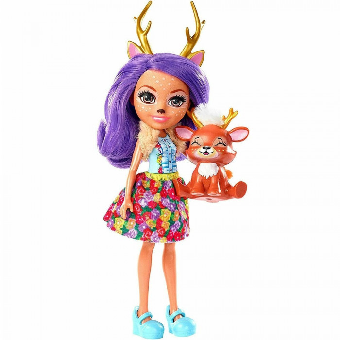 Papusa Enchantimals by Mattel Danessa Deer cu figurina ren