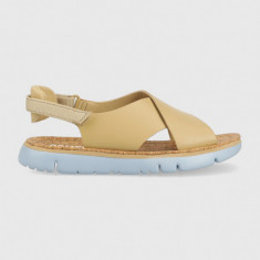 Camper sandale de piele Oruga Sandal femei, culoarea bej, K200157.048