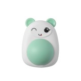 Cumpara ieftin Jucarie interactiva Model Ursulet pentru pisicute cu minge rotativa 360&deg; din iarba Catnip, 4.3 x 6 cm, Verde