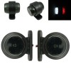 2 x LED Rosu Alb Lumina Latura Lampe Gabarit Remorca Camioane 12V 24V Sticla Neagra Afumata
