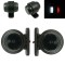 2 x LED Rosu Alb Lumina Latura Lampe Gabarit Remorca Camioane 12V 24V Sticla Neagra Afumata