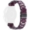 Curea polimer, compatibila Samsung Galaxy Watch7 44mm, telescoape Quick Release, Tyrian Purple