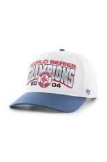 47 brand șapcă de baseball din bumbac MLB Boston Red Sox culoarea alb, cu imprimeu, BCWS-ARCHH02CTP-WH04
