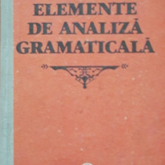 ELEMENTE DE ANALIZA GRAMATICALA - G. G. NEAMTU