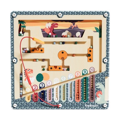 Puzzle labirint - Cursa dinozaurului PlayLearn Toys foto