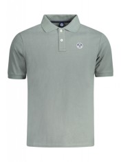 Tricou polo barbati, cu mini logo brodat, Regular fit, Verde, S foto