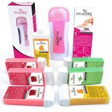Cumpara ieftin Kit Epilare Soft Pink + CADOU Rezerva Ceara aplicator ingust