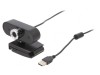 Webcam USB Full HD 1080p Neagră 1,45m