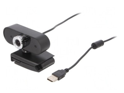 Webcam USB Full HD 1080p Neagră 1,45m foto