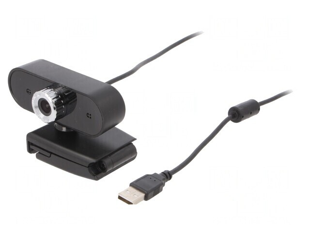 Webcam USB Full HD 1080p Neagră 1,45m