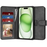 Husa 360 iPhone 15 Plus Techsuit Diary Book, negru