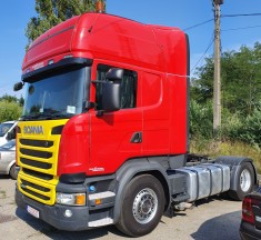 Firma de transport infiintata in 2019 predare leasing cap tractor Scania R450 foto