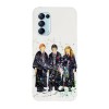 Husa compatibila cu Oppo A76, Viceversa, model Golden Trio Harry Potter, Silicon, TPU, Transparent, Carcasa