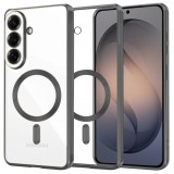 Husa MagSafe pentru Samsung Galaxy S26 S942, Techsuit, Luxury Crystal, Neagra