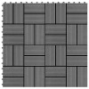 VidaXL Plăci de podea, 11 buc., gri, 30 x 30 cm, 1 mp, WPC