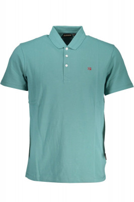 Tricou polo barbati din bumbac cu logo verde L, Verde, L INTL, L (Z200: SIZE (3XSL --&amp;gt;5XL)) foto