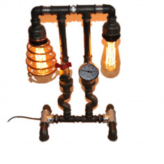 lampa telefon steampunkdesigncj, lampa steampunk, corp de iluminat foto