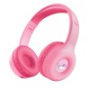 Casti Audio Copii Trust Nouna WS Kids Roz, Bluetooth, Microfon, Banda Ajustabila, Pliabile, Wireless, Conectivitate USB-C