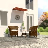 Copertina retractabila vidaXL, 200 x 150 cm, portocaliu/maro, impermeabila, protectie UV, terasa/balcon