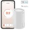 Termostat Smart NEX TECH? WiFi, Kit 8 bucati si HUB inteligent, Programabil 24/7, Usor de instalat, Compatibil cu Alexa, Google Home, SmartThings, Apl