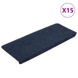 Cumpara ieftin Covorase scari autoadezive, 15 buc., albastru, 65x24,5x3,5 cm