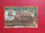 CARTE POSTALA - RSR - MANASTIREA VATRA MOLDOVITEI - ASEDIUL CONSTANTINOPOLULUI