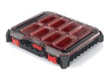 Container KISTENBERG cu cutii negre și capac transparent