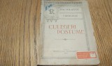 CULEGERI POSTUME - CARAGIALE - Editura Viata Romaneasca, Foi Volante, 1920, 36 p.