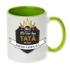 Cana maner verde personalizata &quot;Cel mai bun TATA&quot;, INOVATIX&reg;. 330ml, Oem