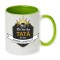 Cana maner verde personalizata &quot;Cel mai bun TATA&quot;, INOVATIX&reg;. 330ml