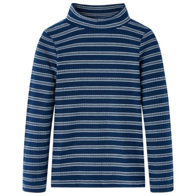 Tricou cu m&amp;acirc;neci lungi pentru copii, bleumarin, 116 foto
