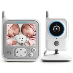 Baby monitor pentru monitorizare copii Techsuit, VB607, alb foto