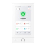 Tastatura alarma Hikvision 7 inch touch, Wi-Fi, PoE, Mifare, alba