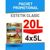 Pachet Promo Lazura Estetik Clasic 4x5L=20L, 120-320 mp
