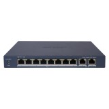 Switch 8 porturi PoE Gigabit, 2 porturi Gigabit, Smart Management - Hikvision DS-3E1510P-EI SafetyGuard Surveillance