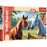 Puzzle Trefl 200 piese Cai &icirc;n Poiana pentru copii 7+