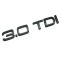 Emblema 3.0 TDI Audi spate portbagaj,Negru lucios