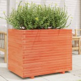 VidaXL Jardinieră grădină, maro ceruit, 90x60x72,5 cm, lemn masiv pin 3282606
