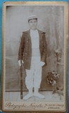 Fotografie tip CDV, Militar din Legiunea Straina, inceput de secol XX