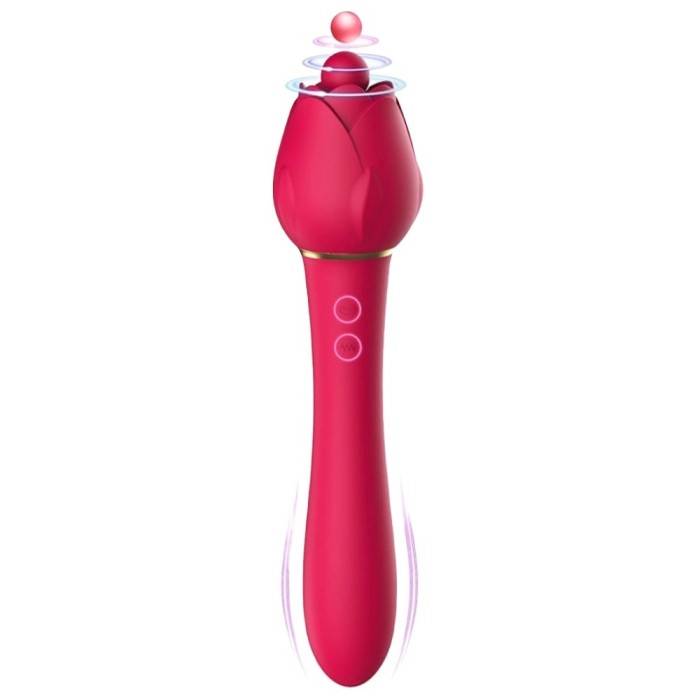 Vibrator Flower Experience Rosu