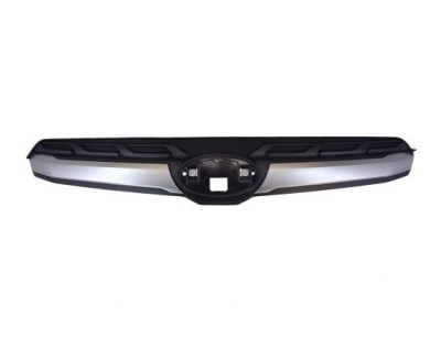 Grila masca radiator Subaru Forester (Sj), 01.2013-05.2018, Fata, cu bandou gri; negru mat; superior, Aftermarket foto