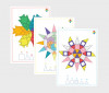Set carduri Mandala pentru seturile magnetice de constructie, Magblox