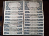 Lot 1000 lei sept. 1941 consecutive