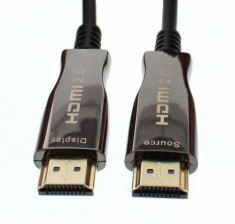 Cablu HDMI2.0 cu fibra optica AOC HDMI tata - HDMI tata aurit 30m, CCS, Well foto