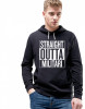 Hanorac Barbati Negru - Straight Outta Militari - XL, THEICONIC