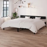 vidaXL Cadru de pat Super King, negru, 180x200 cm, lemn masiv de pin 810166