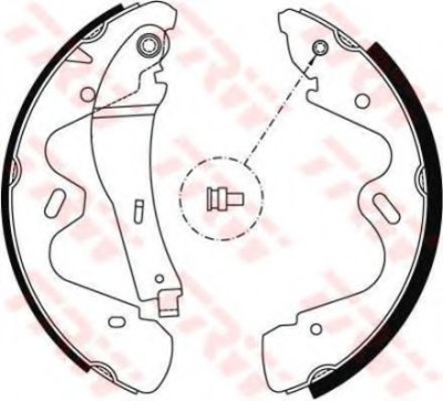 Set saboti frana NISSAN TERRANO II (R20) (1992 - 2007) TRW GS8483 foto